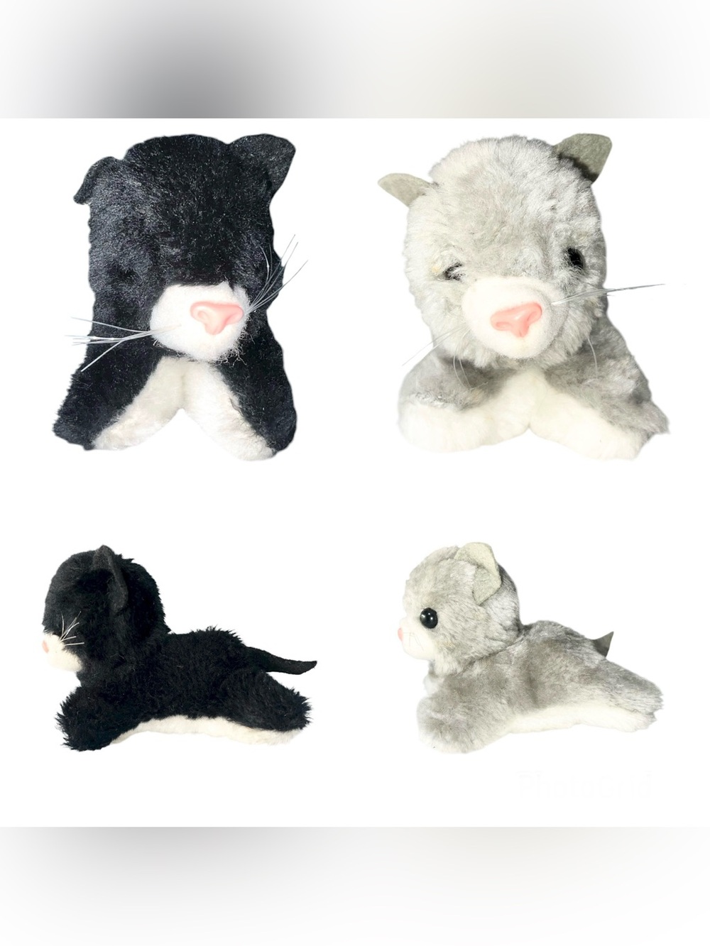 R. Dakin & Co. 1981 Vintage Miniature Kitten Stuffed Animals Lot Of 2